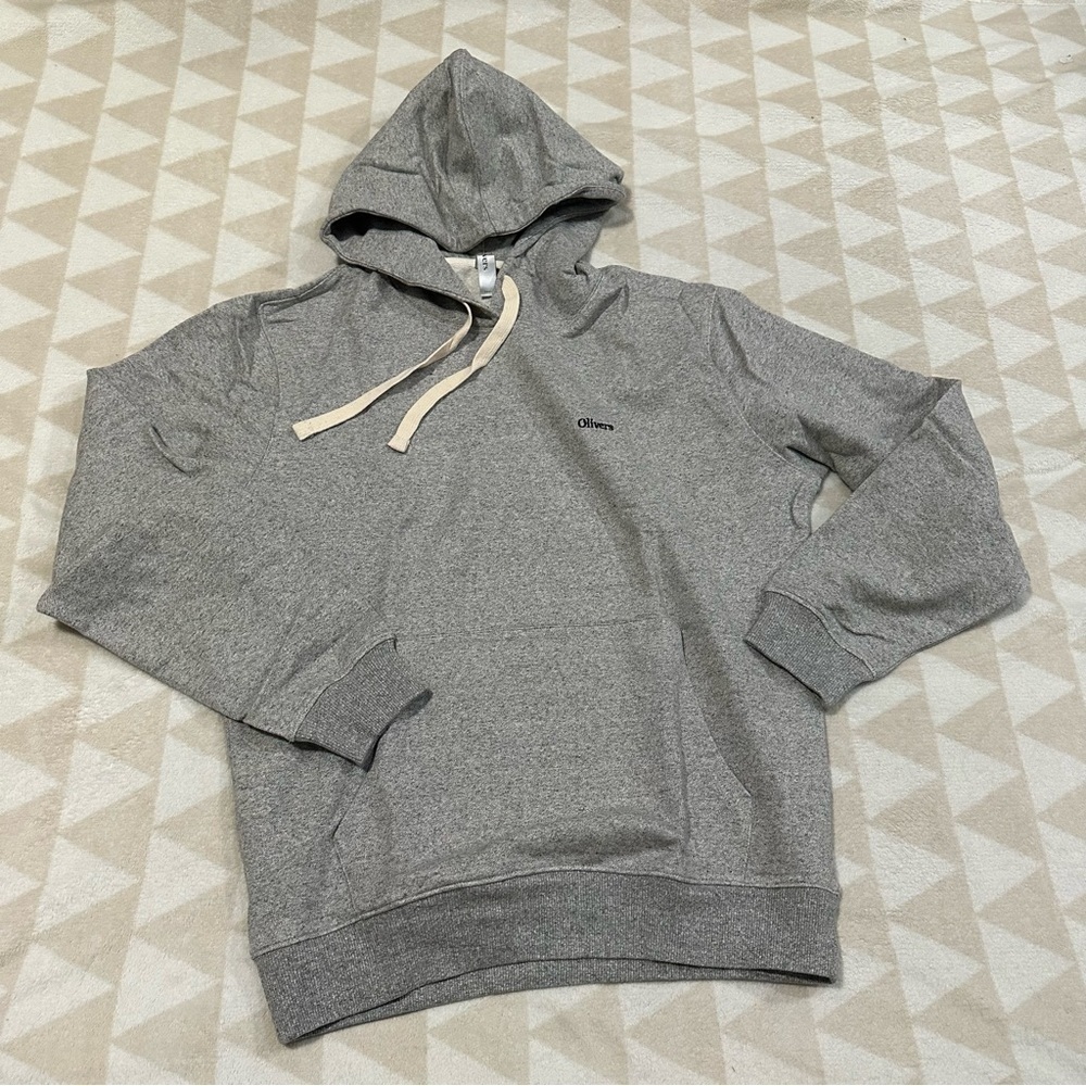 NWOT Olivers apparel mens classic pullover hoodie grey melange